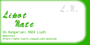 lipot mate business card